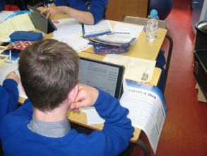 P 7s Use Ipads during their Independent Numeracy Project